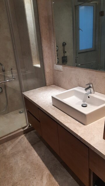 Bathroom in 4 BHK Apartment at West End Colony – for Rent