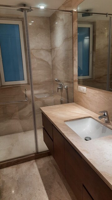 Bathroom in 4 BHK Apartment at West End Colony – for Rent