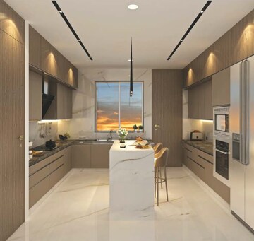Kitchen in 4 BHK Apartment at Shela – for Sale