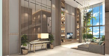 Living Room in 4 BHK Apartment at Shela – for Sale