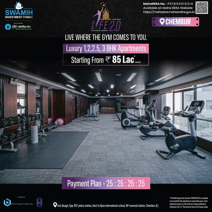 Gym, sky-annex 1 Bedroom 390 Sq.Ft. Apartment In Chembur Mumbai 8913160