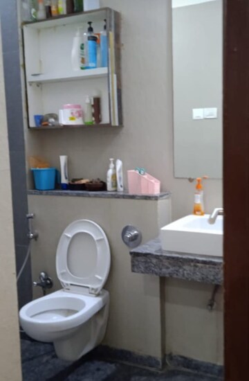 Bathroom in 2 BHK Apartment at Vasant Fiona, Pokhran Road No Two – for Rent