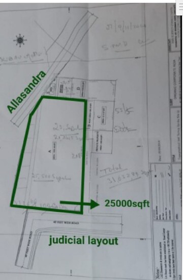  Plot – Map Location View at Judicial Layout - for Sale