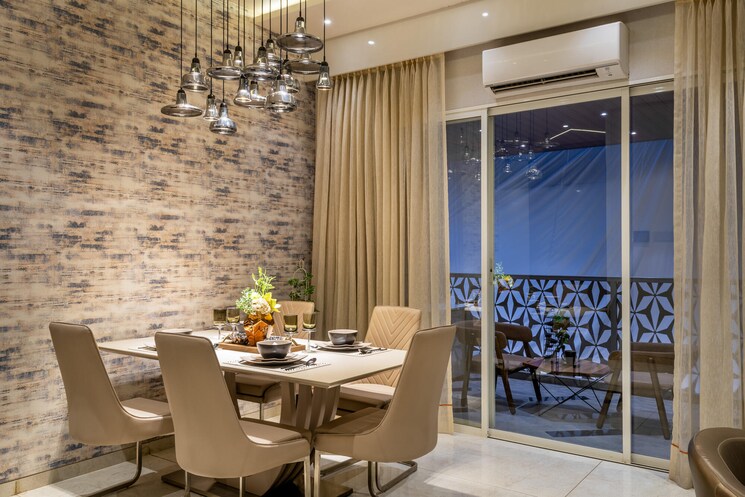 Living Room, kundan-the-peak 3 Bedroom 1288 Sq.Ft. Apartment In Nibm Road Pune 8913262