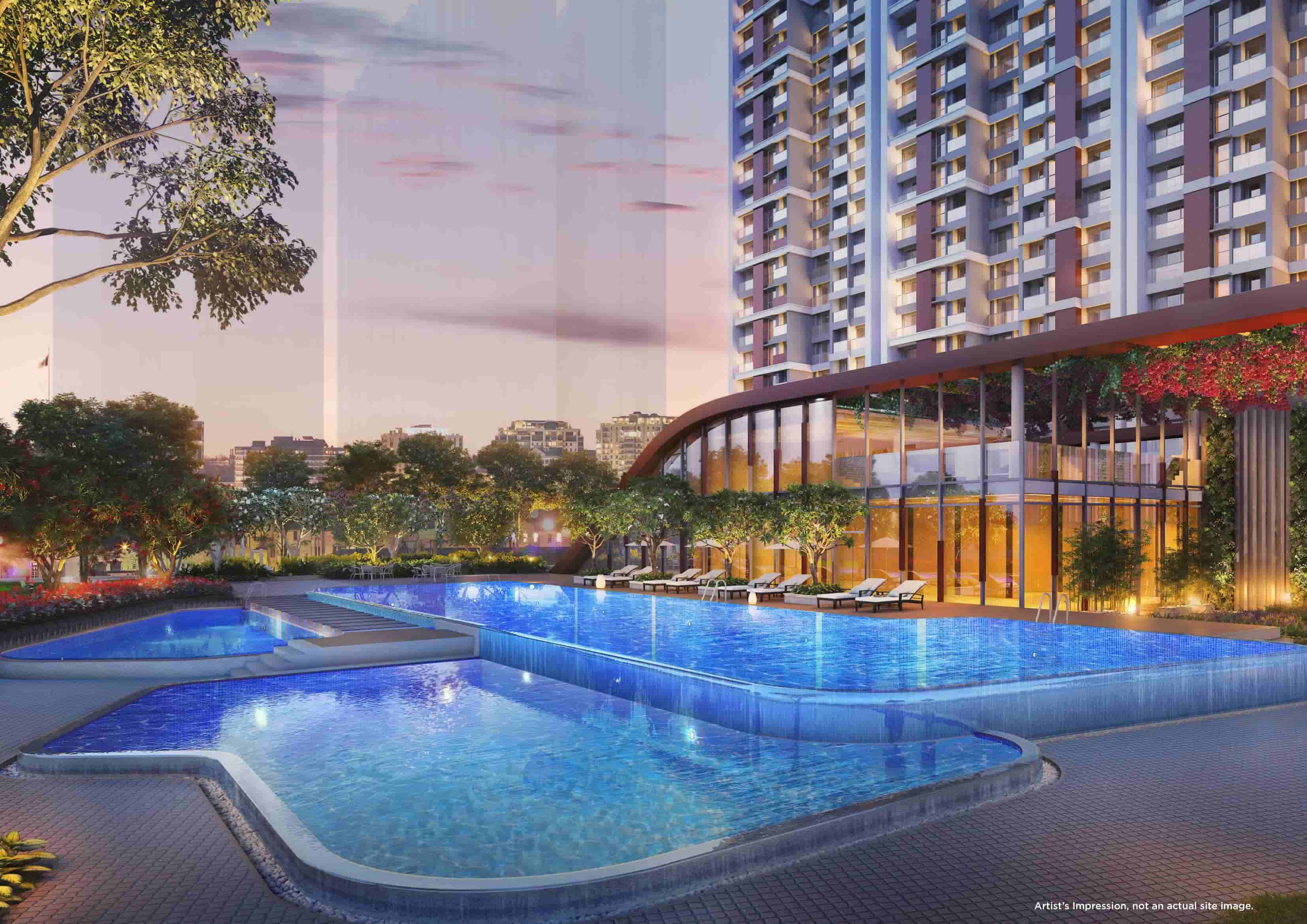 3.5 BHK + Pooja Room Apartment For Rent in Harmony Signature Towers