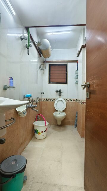 Bathroom in 3 BHK Apartment at Govind Dham Chs, Kalwa – for Rent