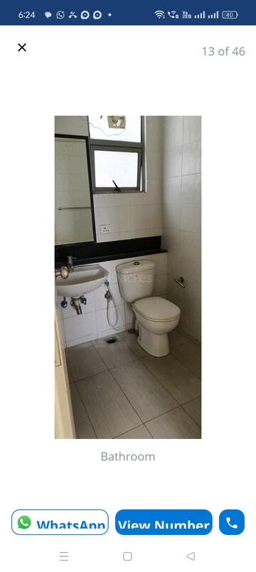 Bathroom in 3 BHK Apartment at Puravankara Elita Promenade, Jp Nagar – for Rent