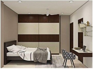 Bedroom in 2.5 BHK Apartment at Aparna Serene Park, Kondapur – for Rent