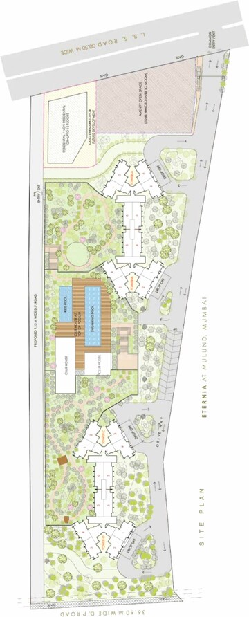Master Plan in 4 BHK Apartment at Oberoi Enigma, Mulund West – for Sale