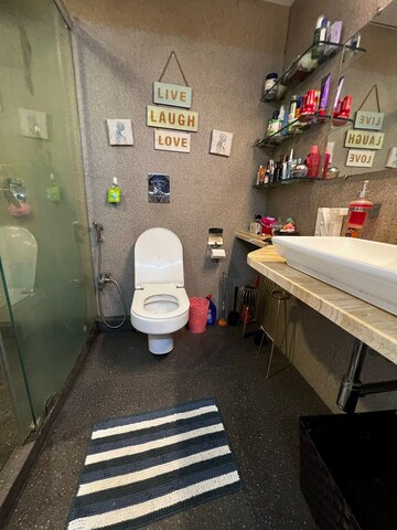 Bathroom in 2 BHK Apartment at Bandra West – for Rent