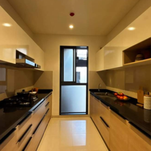 Kitchen in 3 BHK Apartment at Rustomjee Adarsh Residency, Kailash Nagar – for Sale