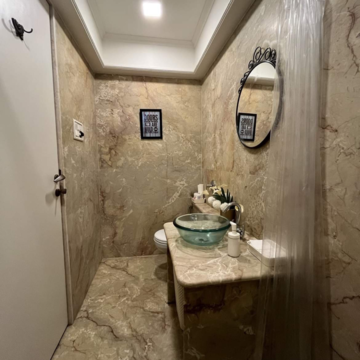 Bathroom in 3 BHK Apartment at Rustomjee Adarsh Residency, Kailash Nagar – for Sale