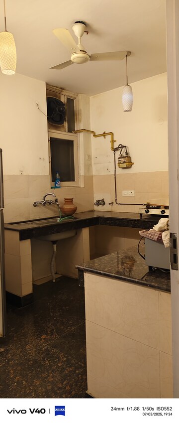 Kitchen in 1 BHK Apartment at Defence Colony – for Rent