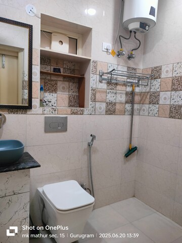 Bathroom in 2 BHK Apartment at Vasant Apartments, Sector 13 – for Rent