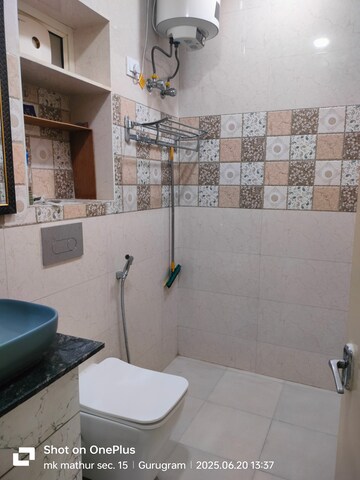 Bathroom in 2 BHK Apartment at Vasant Apartments, Sector 13 – for Rent