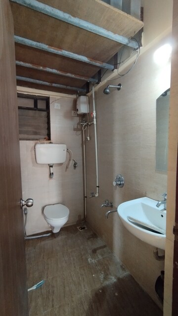 Bathroom in 1 BHK Apartment at Raunak City, Kalyan West – for Rent