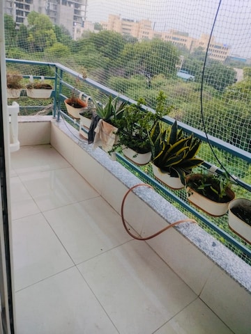 Balcony in 1 BHK Builder Floor at MVL IPark, Sector 15 – for Rent