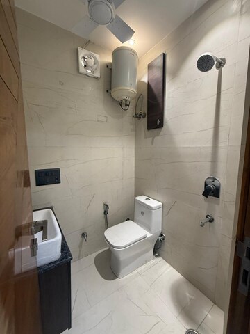 Bathroom in 3 BHK Builder Floor at Kalkaji – for Rent