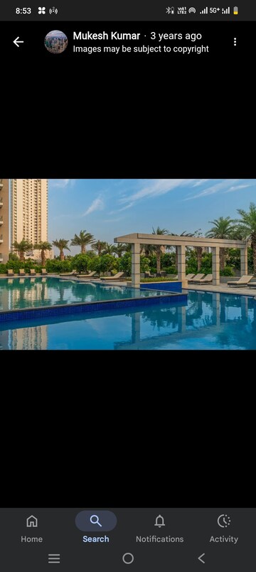 Swimming Pool in 3.5 BHK Apartment at DLF The Ultima, Sector 81 – for Sale