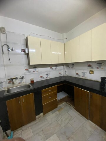 Kitchen in 2 BHK Builder Floor at Khirki Extension – for Rent