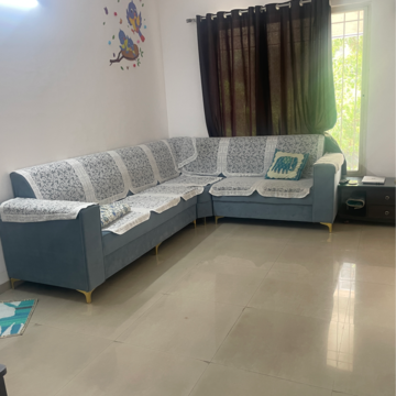Living Room in 2 BHK Apartment at Paramount Altissimo, Wakad – for Sale
