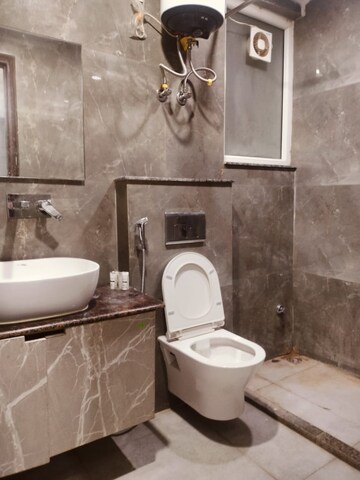 Bathroom in 2 BHK Builder Floor at Ganga Complex Gurgaon, Sector 12 – for Rent