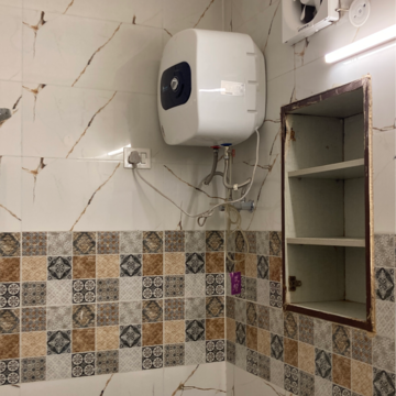 Bathroom in 3 BHK Builder Floor at RWA Apartments Sector 37, Arun Vihar – for Rent