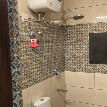 Bathroom in 3 BHK Builder Floor at RWA Apartments Sector 37, Arun Vihar – for Rent
