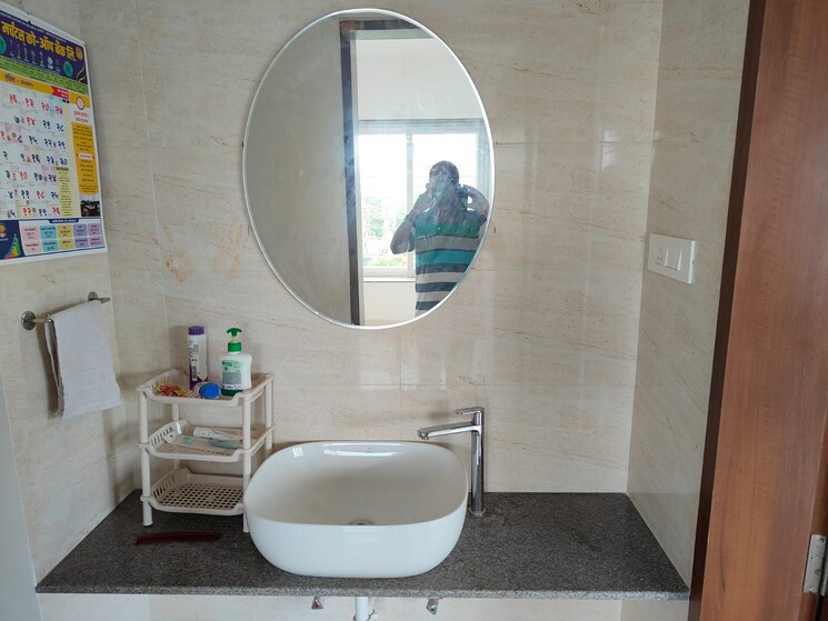 Bathroom, blue-27th-avenue 3 Bedroom 1450 Sq.Ft. Apartment In Bavdhan Pune 8914185