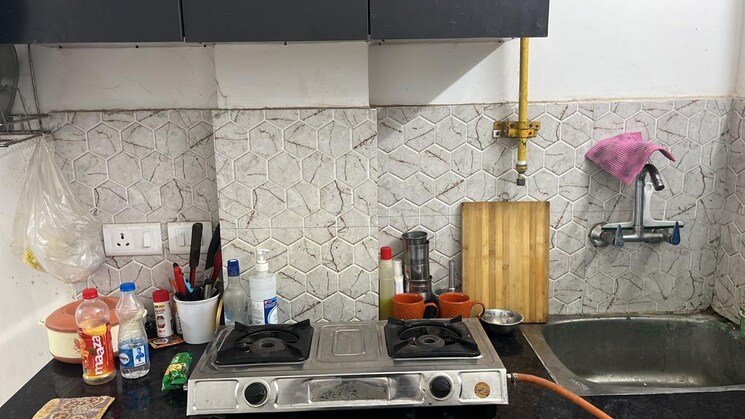 Kitchen, kalkaji 1.5 Bedroom 500 Sq.Ft. Builder Floor In Kalkaji Delhi 8914252