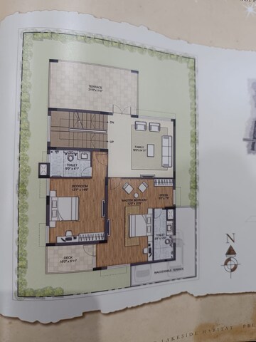 Floor Plan in 3 BHK Villa at Prestige Lakeside Habitat, Varthur – for Sale