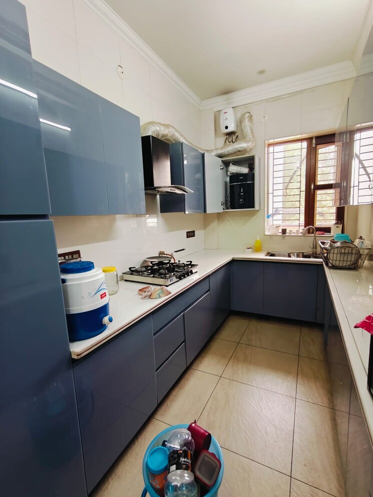 Kitchen, mvl-ipark 3 Bedroom 1500 Sq.Ft. Builder Floor In Sector 15 Gurgaon 8914337