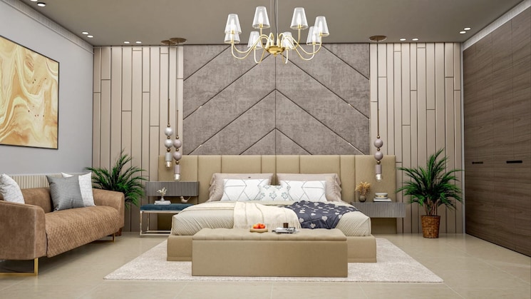 Bedroom, sushma-grande-nxt 3 Bedroom 1650 Sq.Ft. Apartment In Lohgarh Zirakpur 8914505