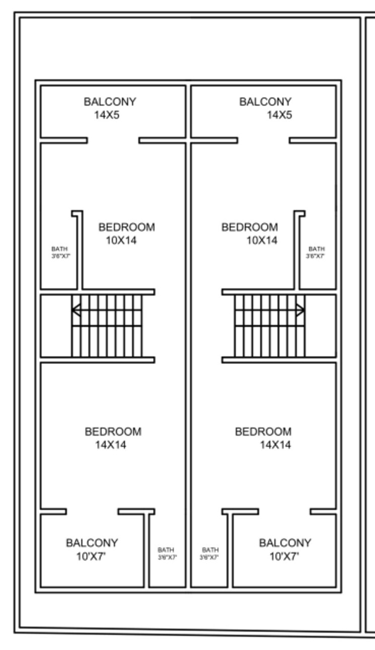 Floor Plan, lohgaon 3 Bedroom 1350 Sq.Ft. Independent House In Lohgaon Pune 8914550
