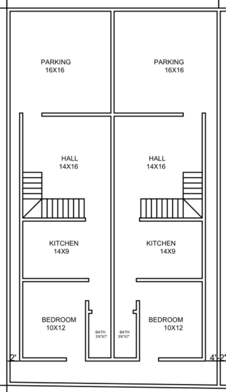 Floor Plan, lohgaon 3 Bedroom 1350 Sq.Ft. Independent House In Lohgaon Pune 8914550