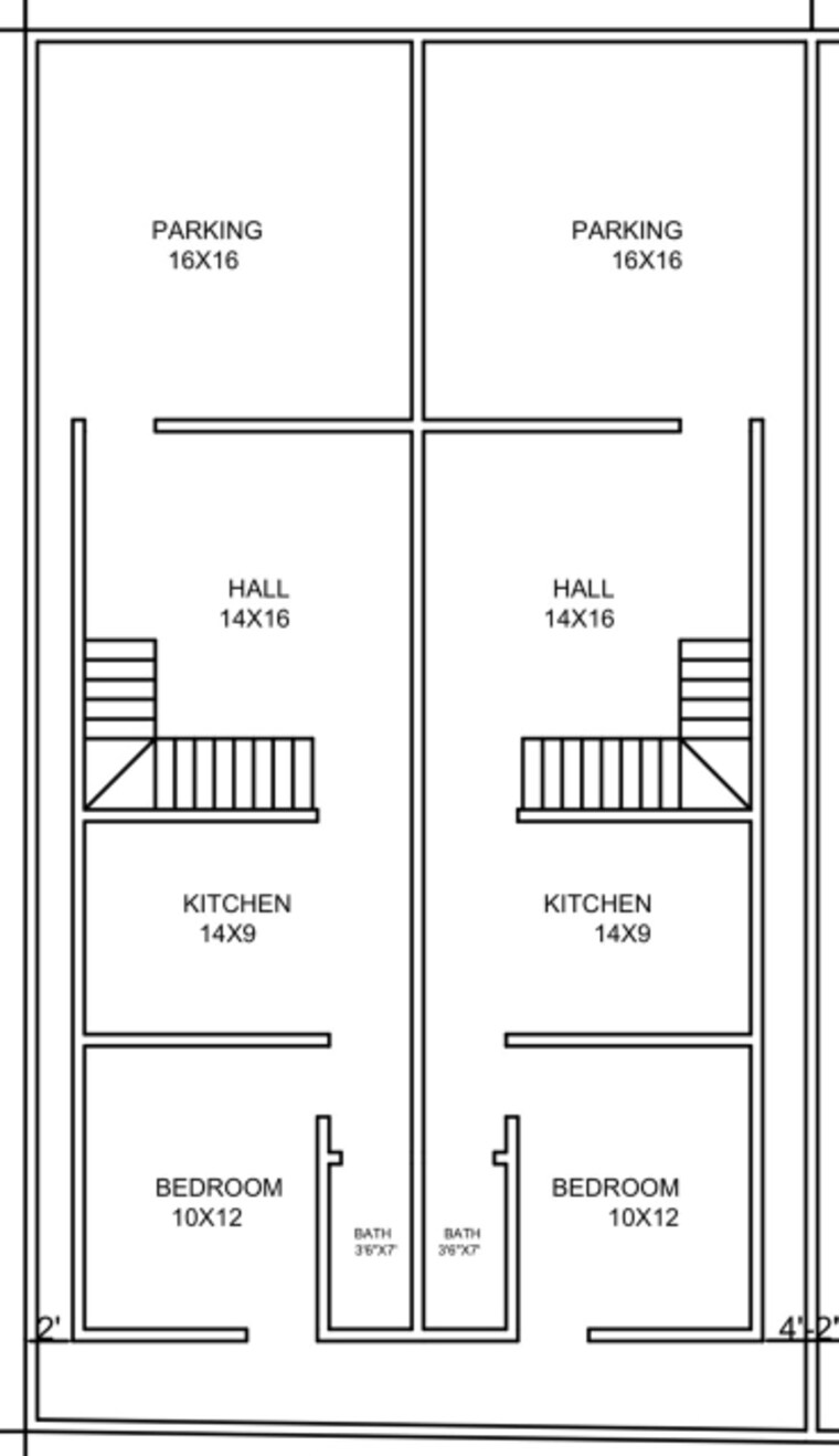 Floor Plan, lohgaon 3 Bedroom 1350 Sq.Ft. Independent House In Lohgaon Pune 8914550