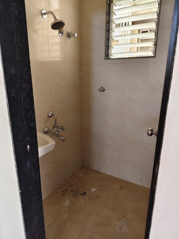 Bathroom in 1 BHK Apartment at DGS Sheetal Tapovan, Malad East – for Rent