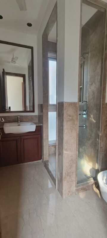 Bathroom in 4 BHK Apartment at Safdarjung Development Area – for Rent