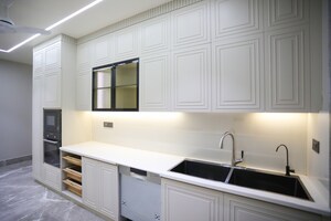 Kitchen in 4 BHK Builder Floor at Emaar Marbella, Sector 66 – for Sale