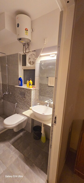 Attached Bathroom in 3 BHK Apartment at Ashiana Umang, Jhai – for Rent