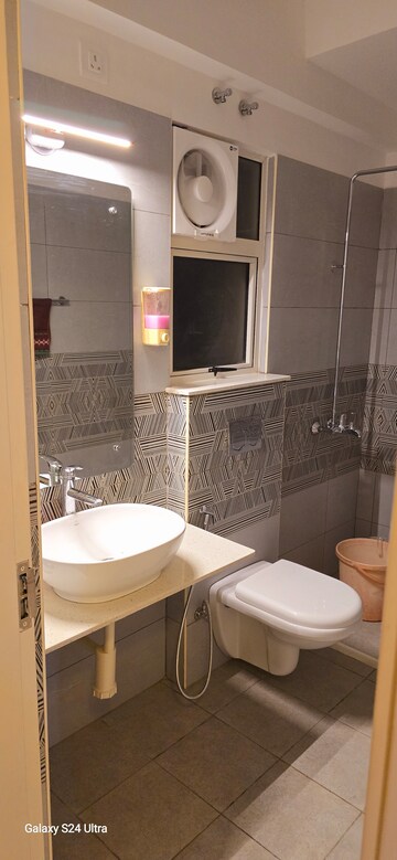 Attached Bathroom in 3 BHK Apartment at Ashiana Umang, Jhai – for Rent