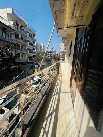 Balcony in 2 BHK Builder Floor at Sushant Lok I – for Rent
