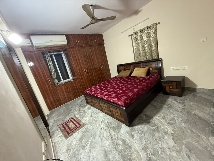 Bedroom, theme-ambience-golf-view 3 Bedroom 1808 Sq.Ft. Apartment In Gachibowli Hyderabad 8914878