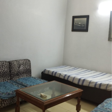 Living Room in 1 BHK Builder Floor at Greater Kailash I – for Rent