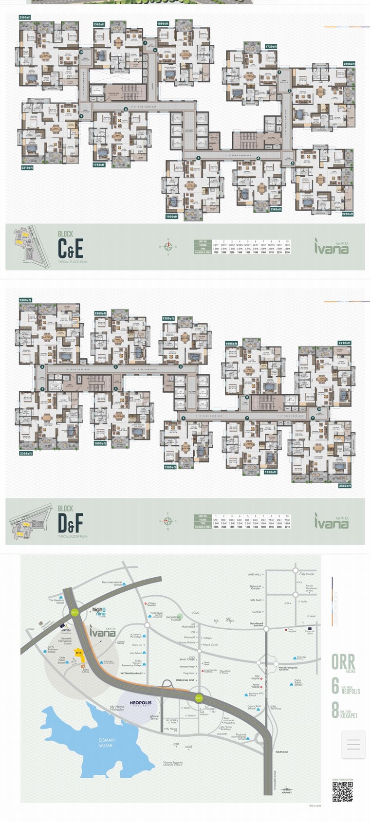 Floor Plan, anvita-ivana 4 Bedroom 3860 Sq.Ft. Apartment In Kollur Hyderabad 8915006