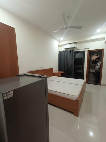Living Room in 1 RK Builder Floor at The Galaxy Hotel, Sector 15 – for Rent