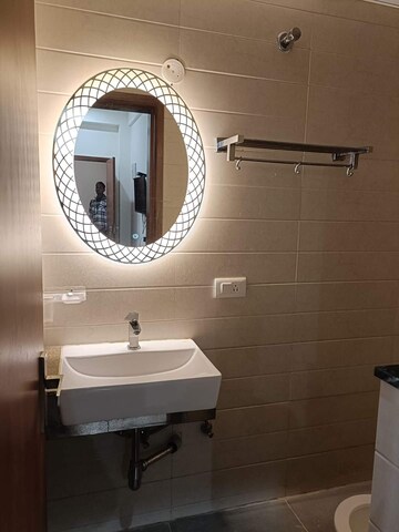 Bathroom in 1 RK Builder Floor at The Galaxy Hotel, Sector 15 – for Rent