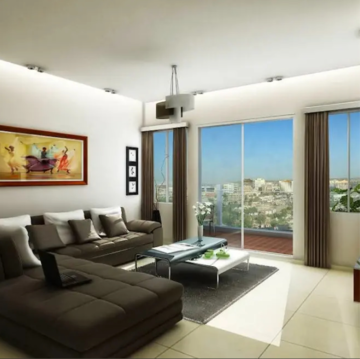 Living Room in 2 BHK Apartment at Ahura The Latitude, Nibm Annexe – for Rent