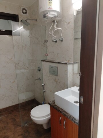 Bathroom in 2 BHK Builder Floor at Malviya Nagar – for Rent