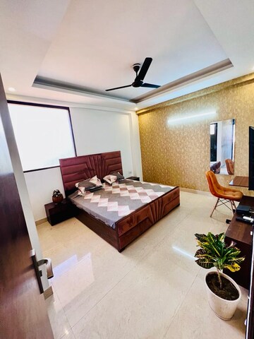 Bedroom in 1 BHK Builder Floor at Satyam Plaza, Sector 15 – for Rent